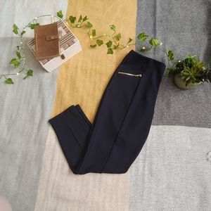 Navy blue trousers